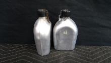 2 Aluminum Canteens