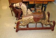 WOODEN ROCKING HORSE