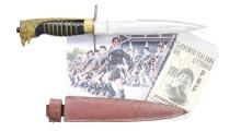 WWII ITALIAN FASCIST YOUTH DAGGER & ID CARD.