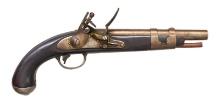 SIMEON NORTH MODEL 1816 US FLINTLOCK PISTOL.