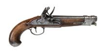 UNMARKED EUROPEAN FLINTLOCK PISTOL.