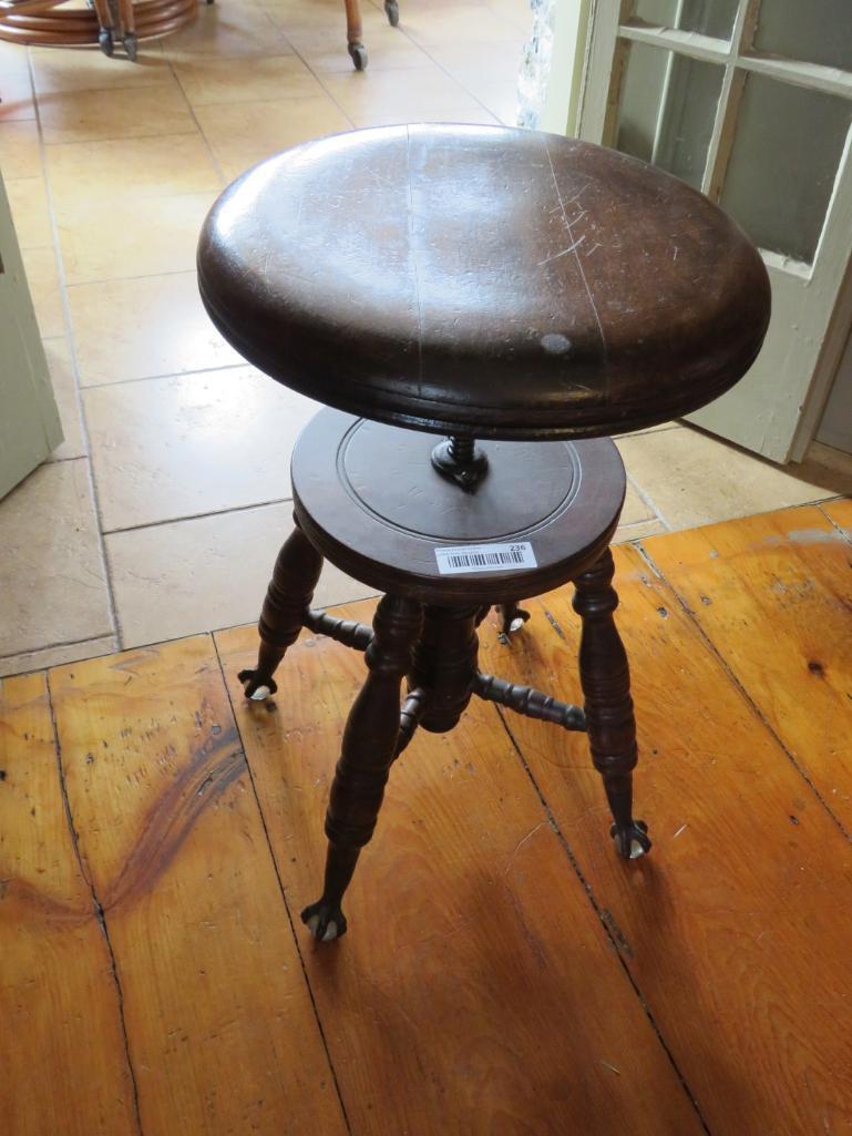 Antique Piano Stool