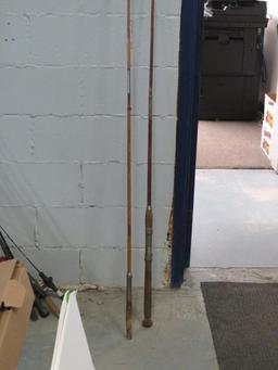 (2) Antique Bamboo Fishing Rods