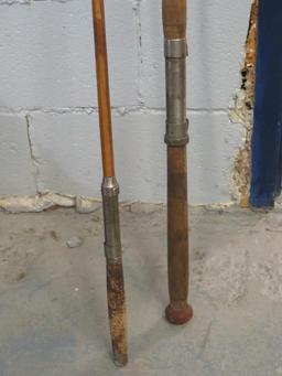 (2) Antique Bamboo Fishing Rods