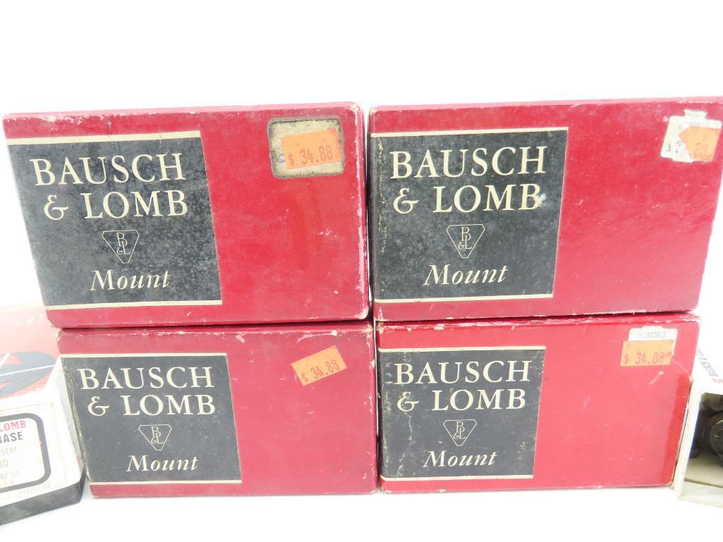 (6) Bausch & Lomb, Winchester & Savage Mount Bases