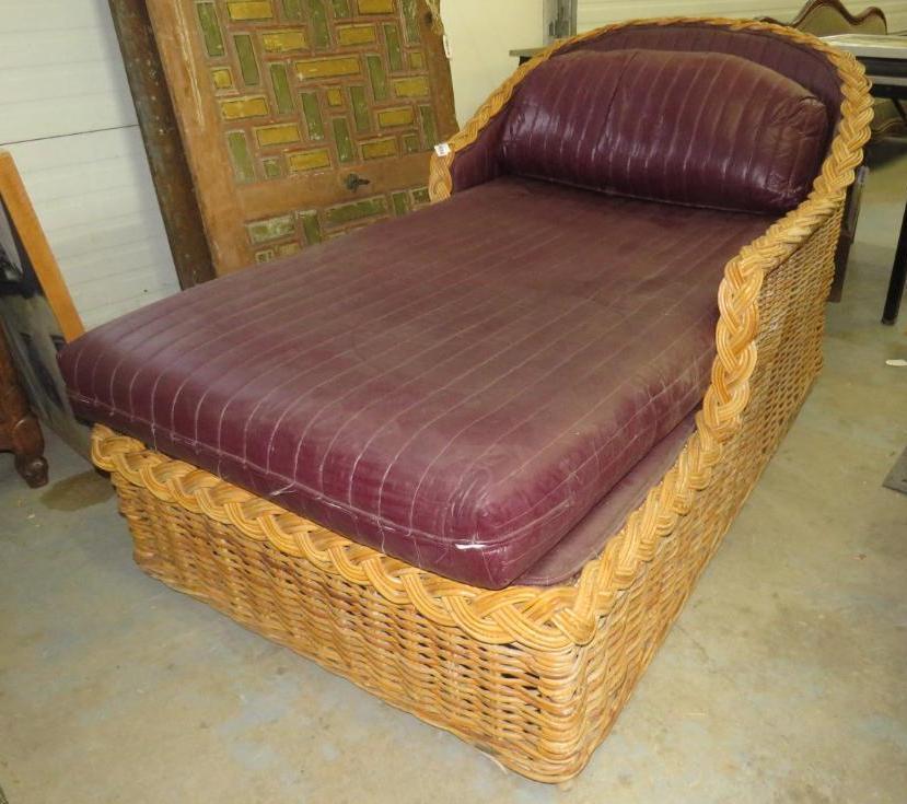 Rattan Chaise Lounge