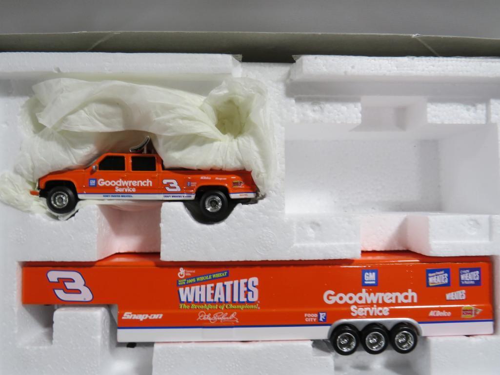 (2) Dale Earnhardt Chevy Dually Trailers