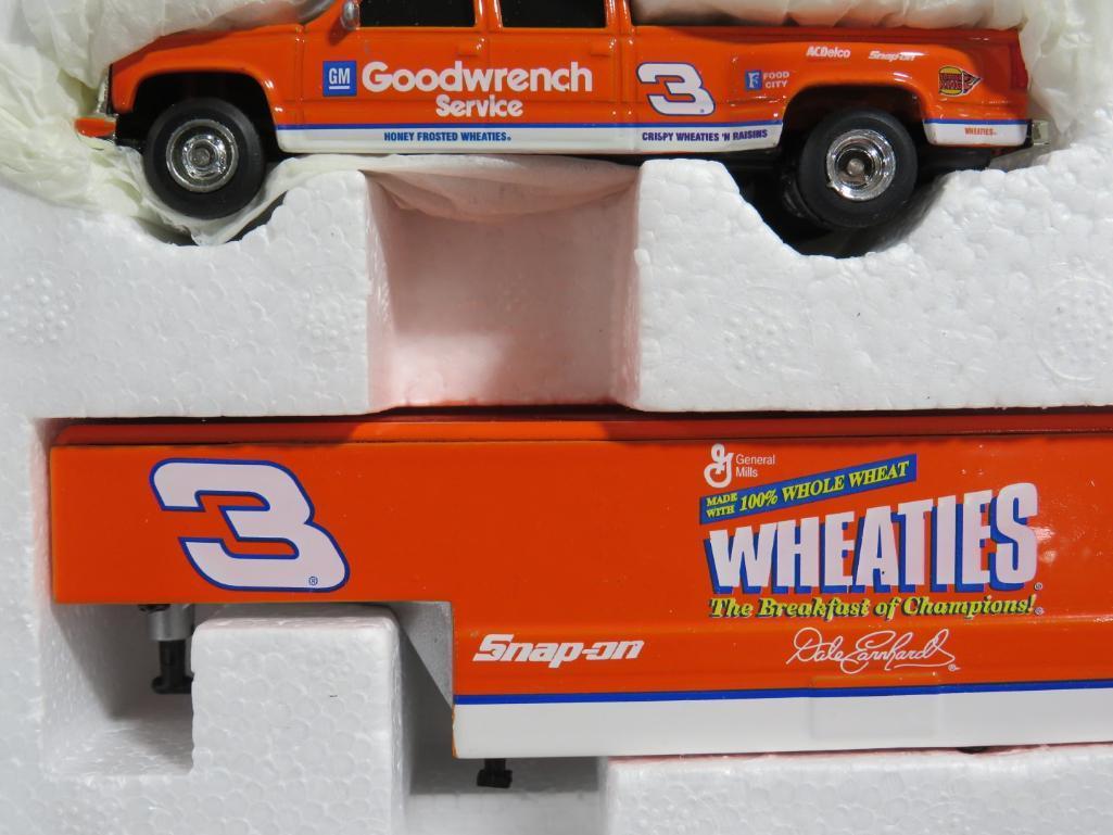 (2) Dale Earnhardt Chevy Dually Trailers