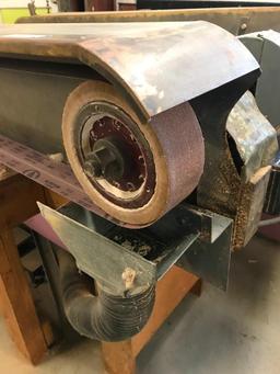 Custom Made 2-Head Sanding Wheel Machine