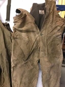 (3) 1940's Navy Work Overalls