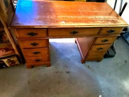 Painted Dresser & Double Pedestal Desk