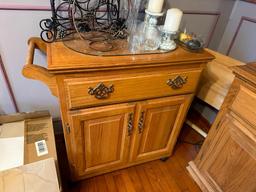 Oak Finish Dining Room Set