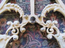 Pair Ornate Cast Iron Bench Ends