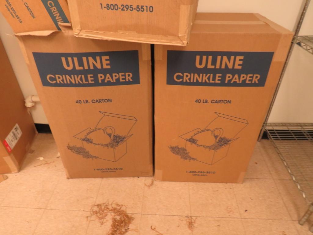 (80+/-) Pounds of ULINE Crinkle Paper