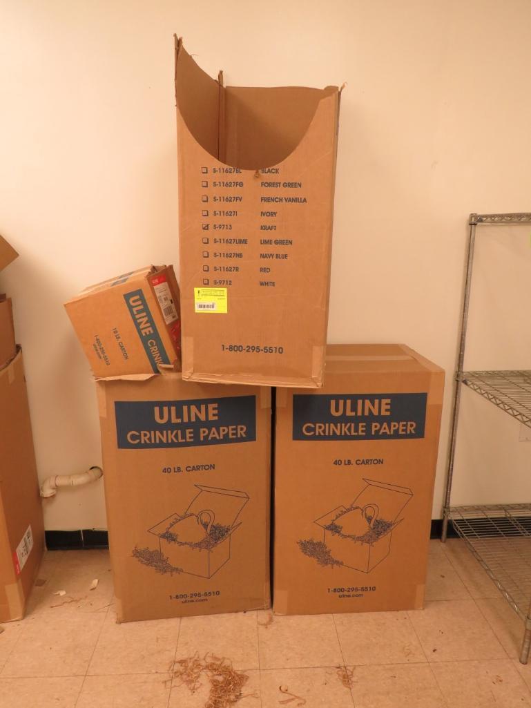 (80+/-) Pounds of ULINE Crinkle Paper