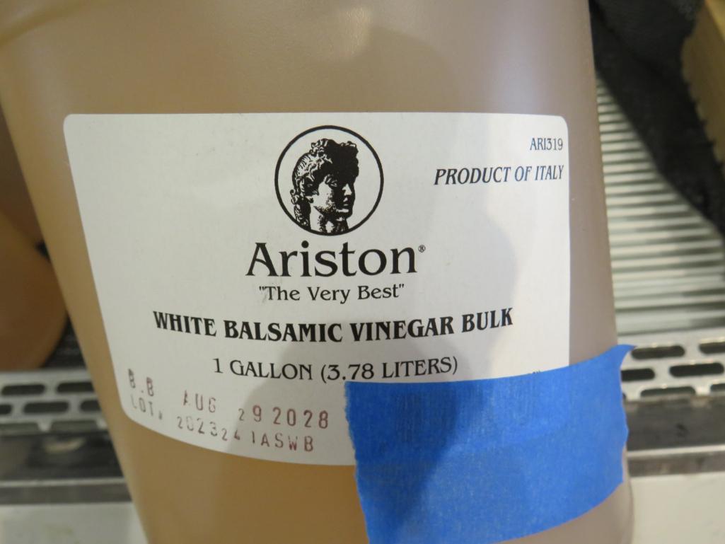 (3) 1 Gallon Ariston White Balsamic Vinegar