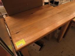 Butcher Block Style Table