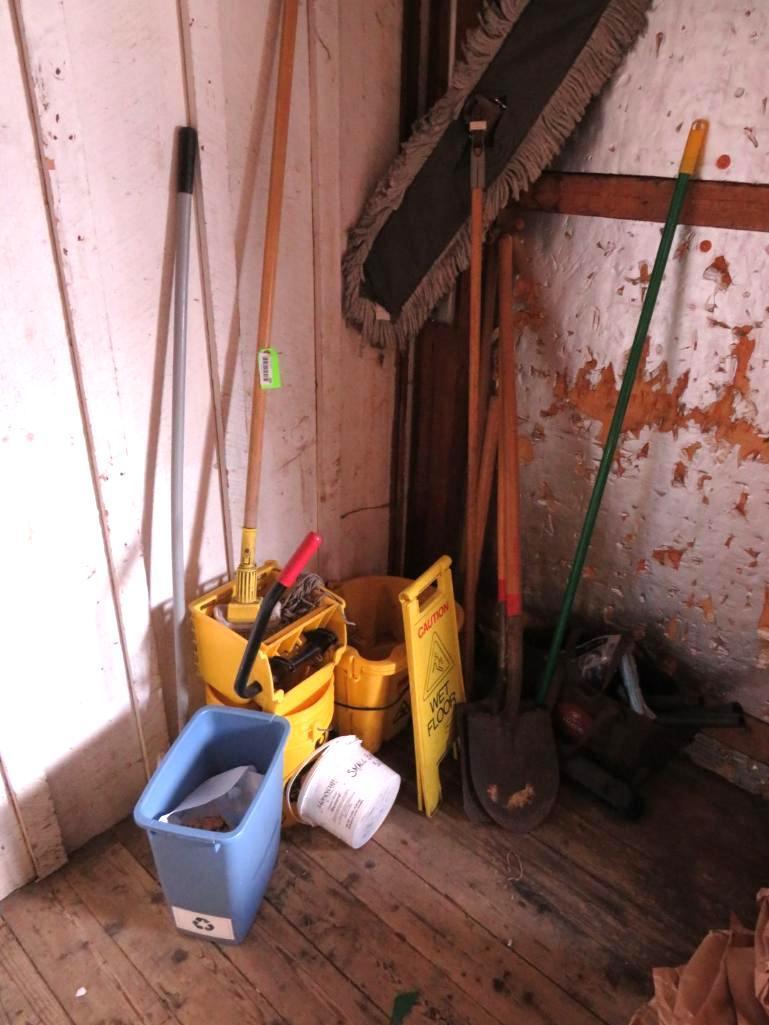 Mop Buckets, Wringers, and Stick Tools