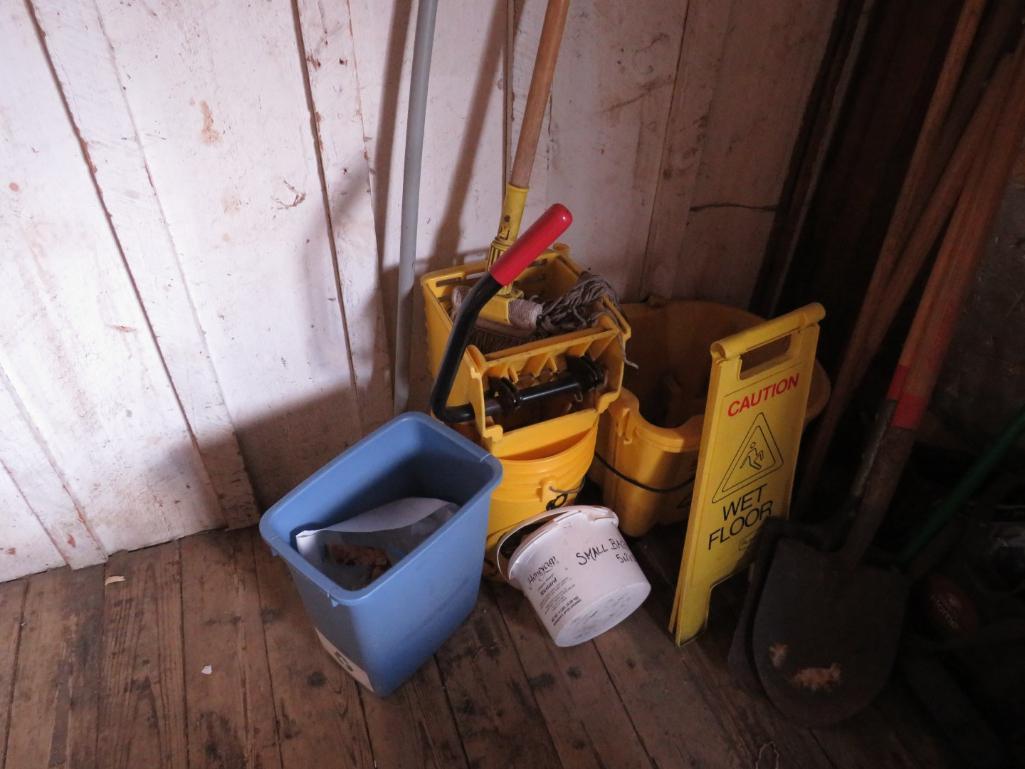Mop Buckets, Wringers, and Stick Tools