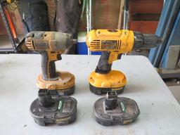 DeWalt DC825 .25" Cordless Impact Driver & .5" Cordless Drill