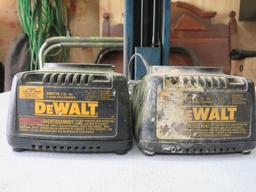 (2) DeWalt 7.2 to 18v Chargers