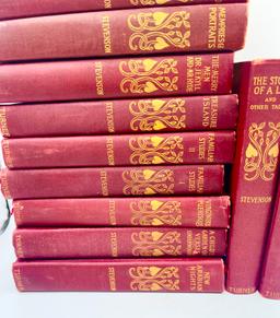 Robert Louis Stevenson 14 Volume Set (1904) - Treasure Island - Garden Verses - Kidnapped