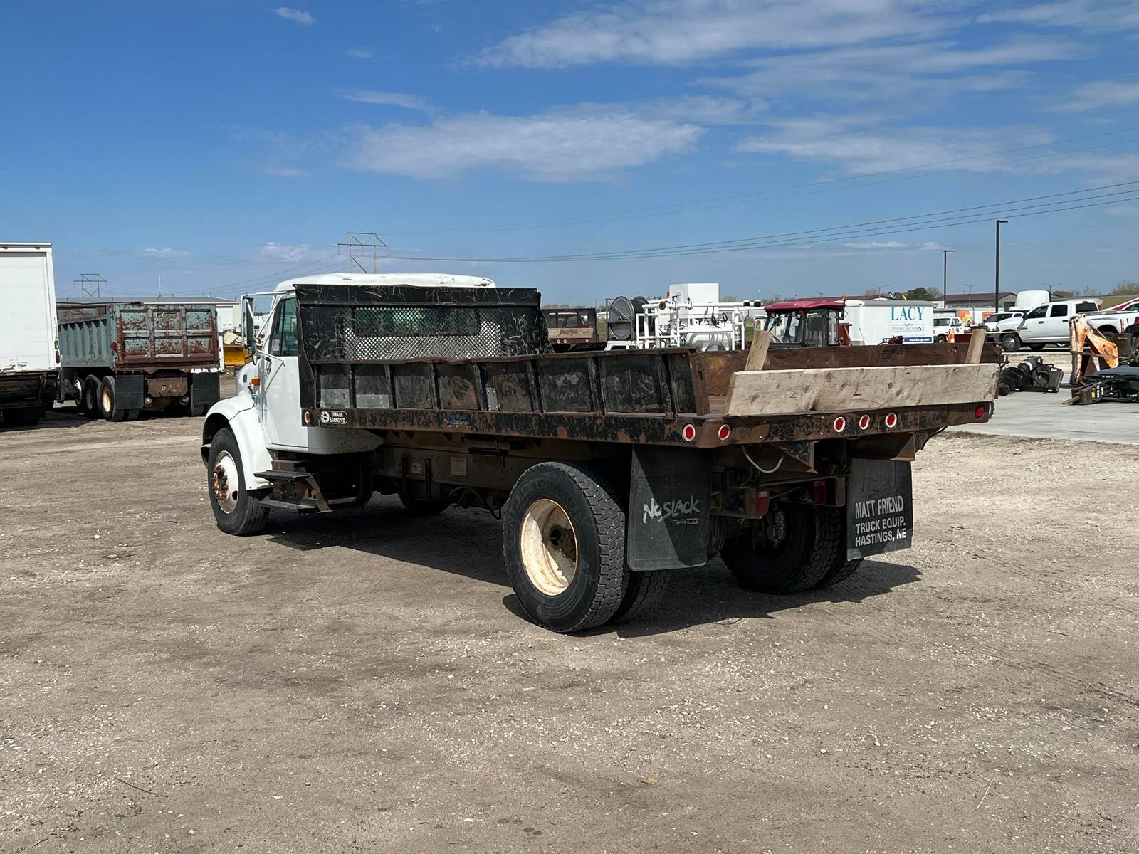 2000 International 4700 Flatbed Dump Truck - Diesel