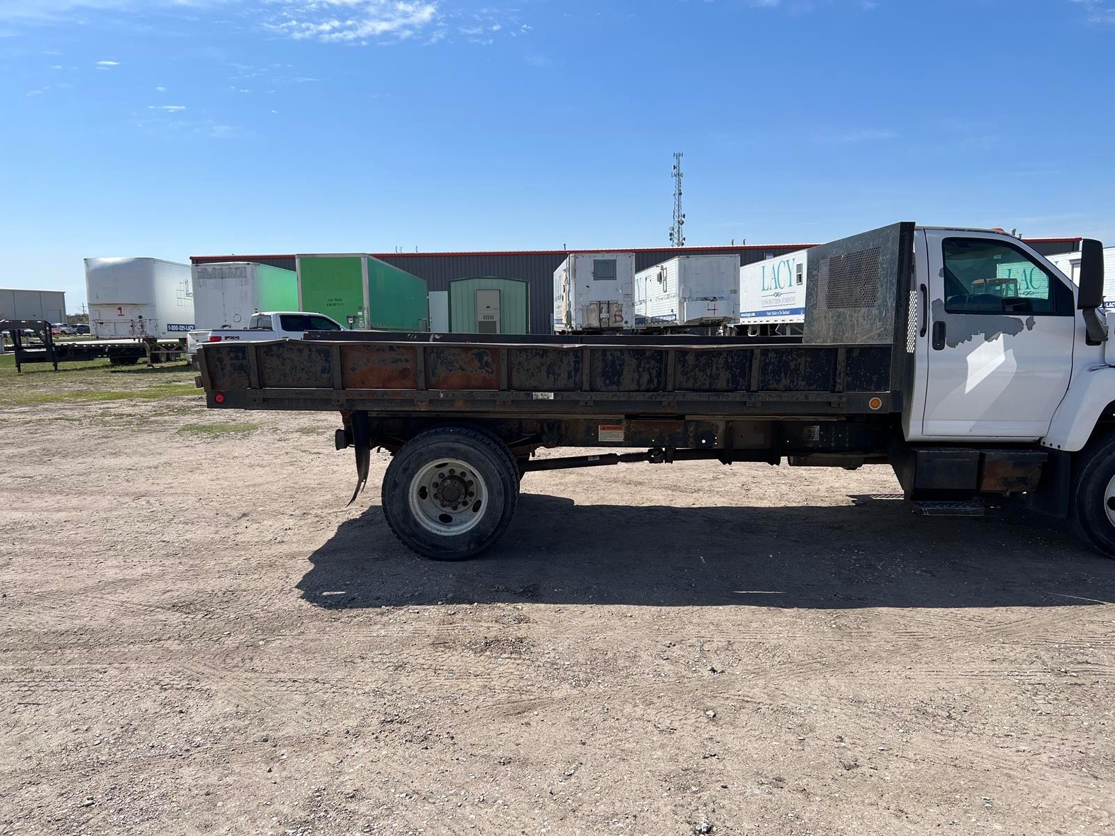 2007 Gmc C7500 Flatbed Dump Truck - Gasoline