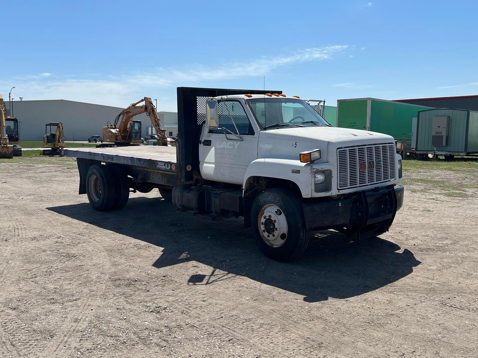 1991 Gmc Flatbed Dump Truck - Diesel