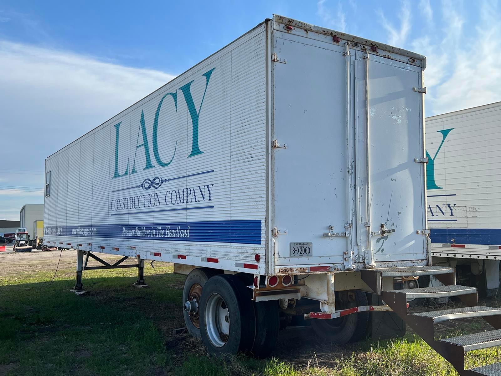 1974 Fruehauf 42ft Enclosed Dry Van Jobsite Trailer