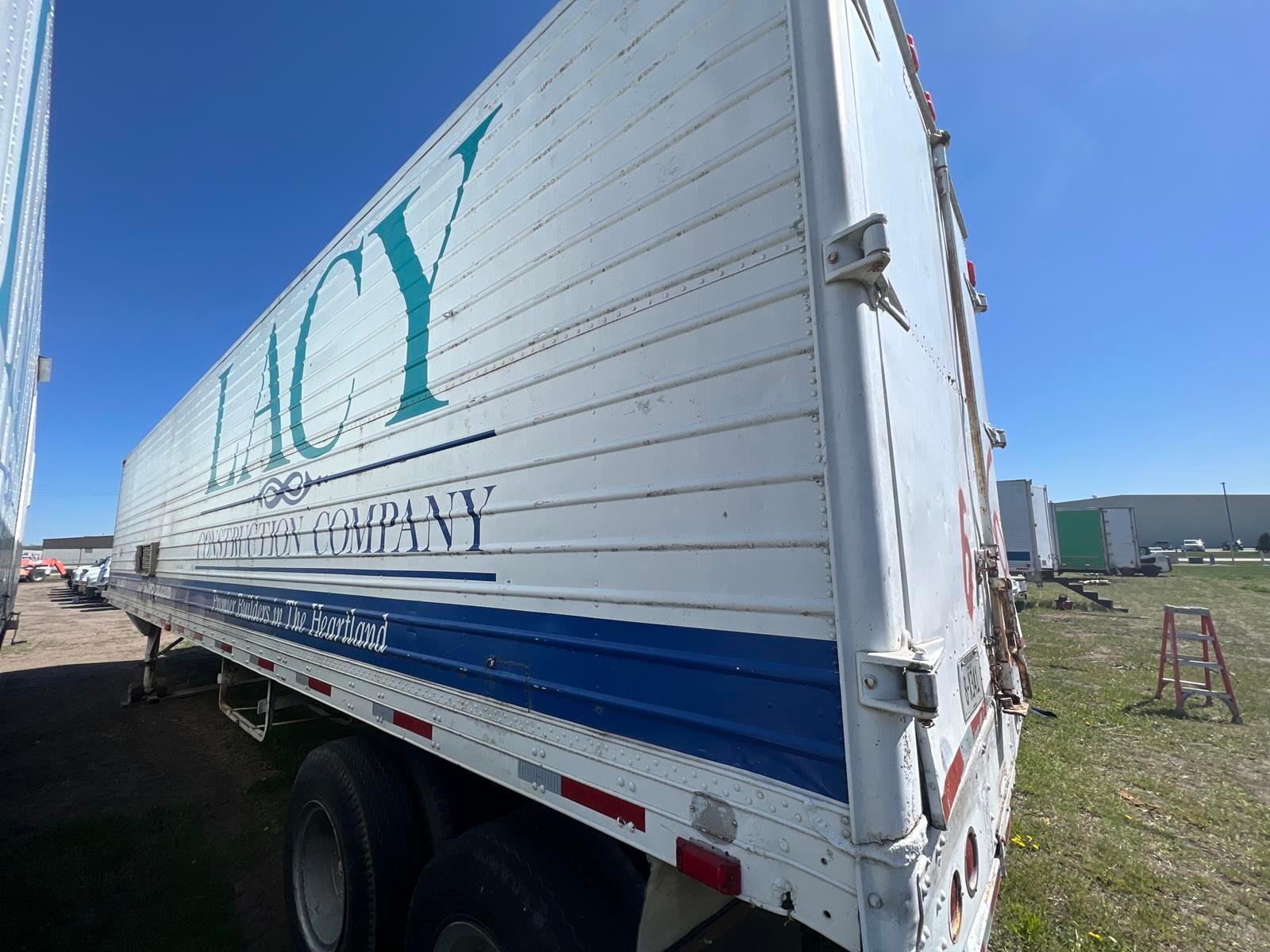 1949 Brown 41ft Enclosed Dry Van Jobsite Trailer