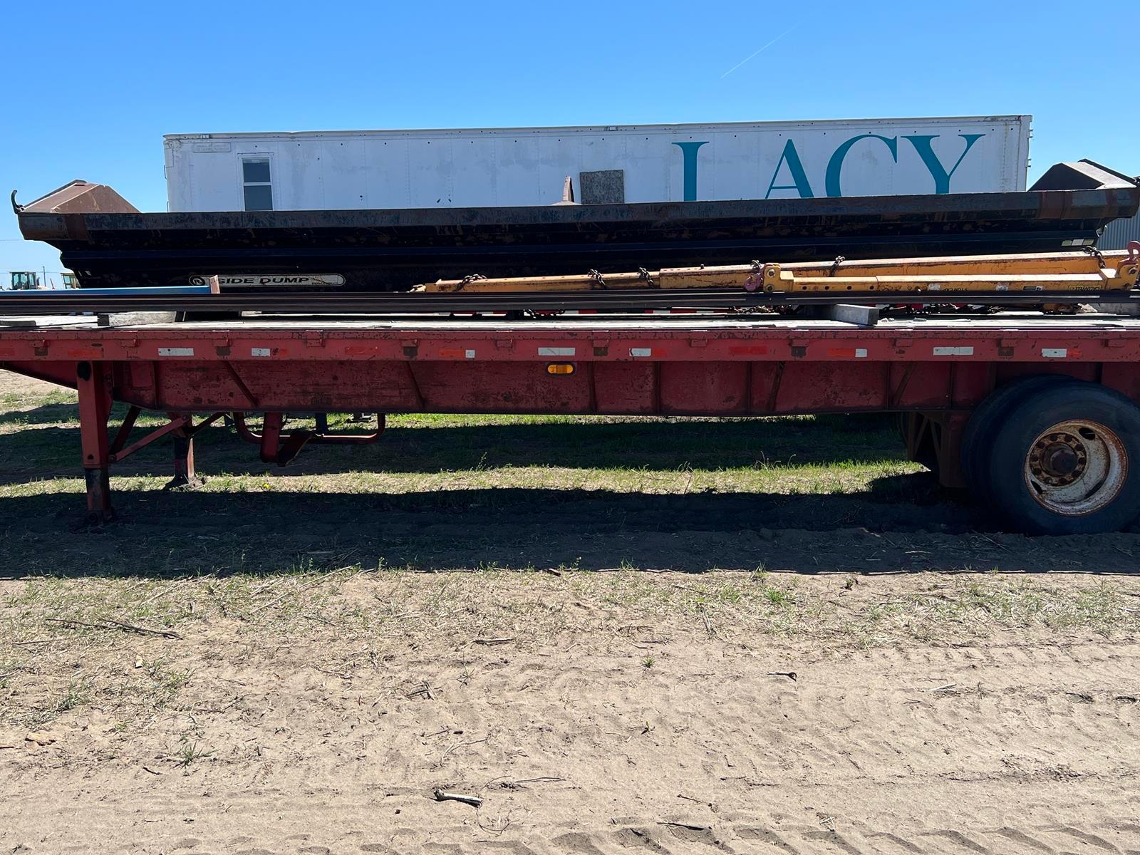 1986 Great Dane 45ft Spread Axle Flatbed Trailer