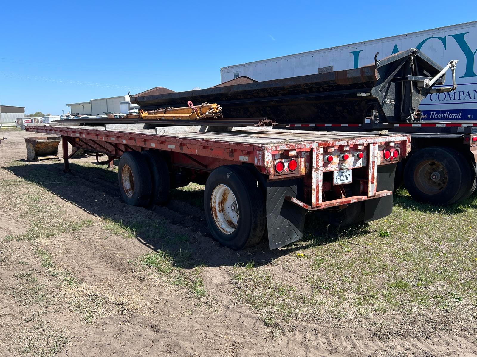 1986 Great Dane 45ft Spread Axle Flatbed Trailer