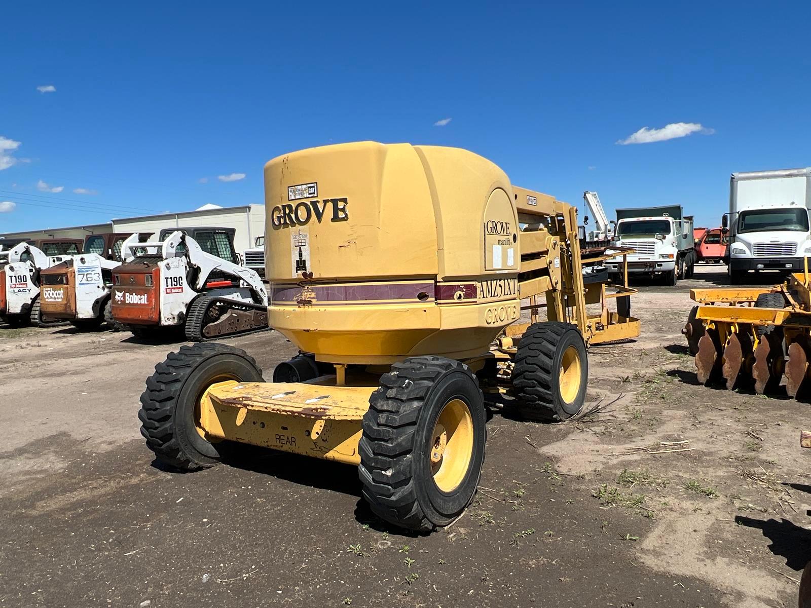 1998 Grove Amz5ixt Articulating Boom Lift - Dual Fuel