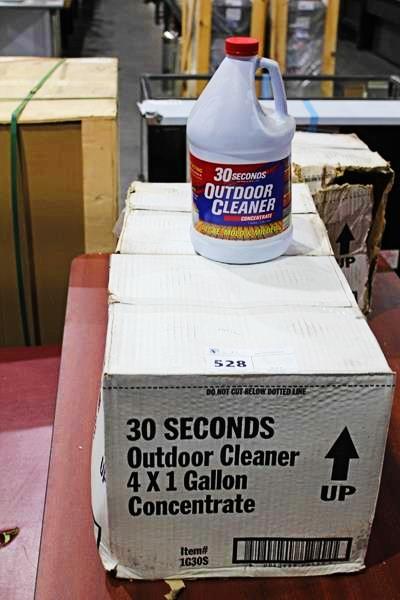 NEW BOX 30 SECONDS ALGAE, MOLD, & MILDEW OUTDOOR CLEANER (4 - 1 GALLON BOTTLES)