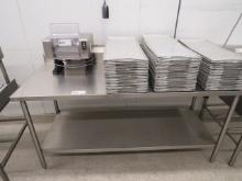 6FT STAINLESS STEEL TABLE 30" DEEP