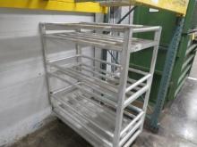 24X48 ALUMINUM COOLER CART WITH DRIP PAN