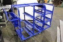 NATIONAL CART CO. BLUE TOTE PICKING CART - 6 CAP