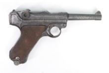 German Mauser S/42 Code P08 Luger Semi Automatic Pistol