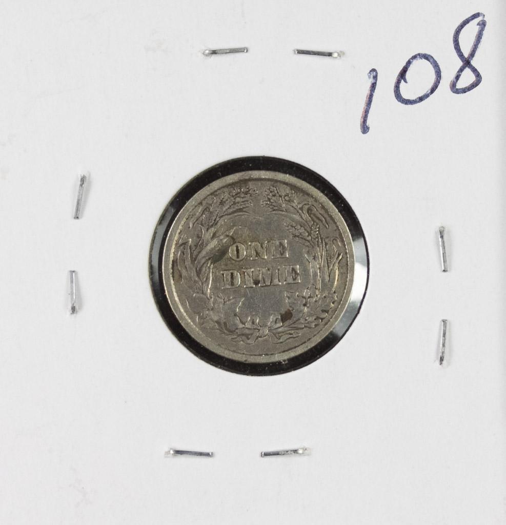 1892 - BARBER DIME - VF