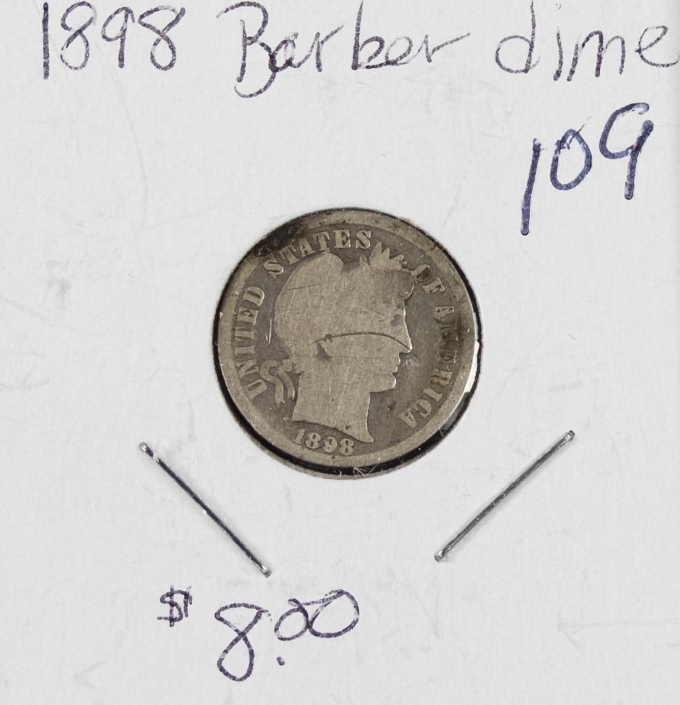 4 - COIN LOT BARBER DIMES - G