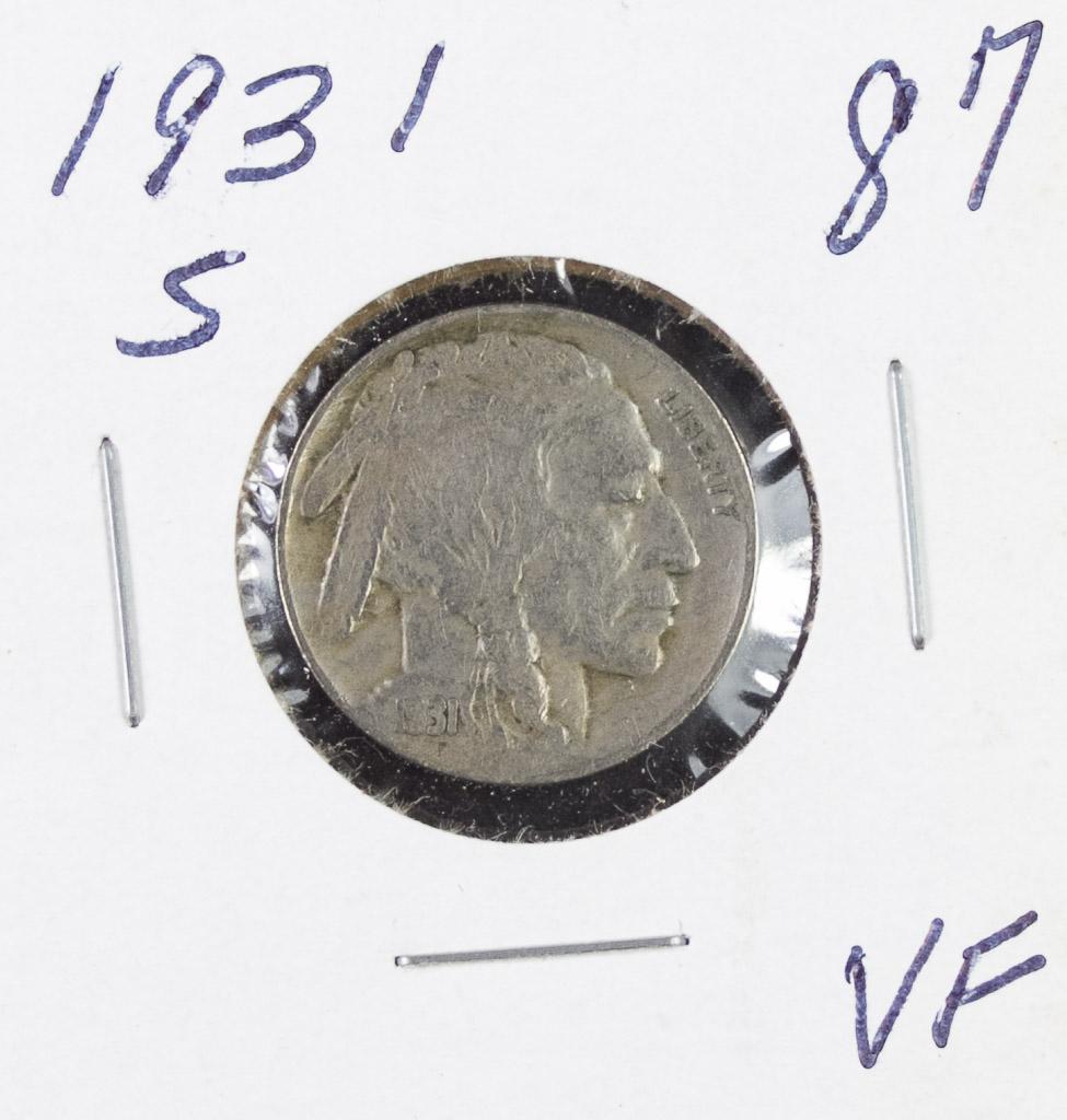 1931-S BUFFALO NICKEL - VF