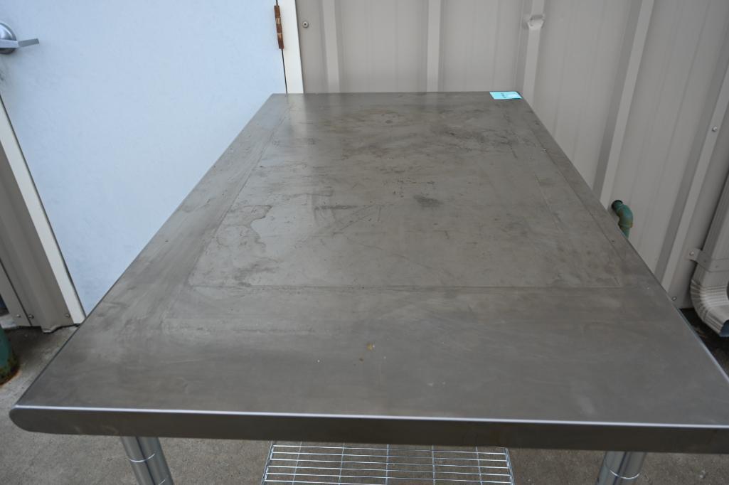 NSF 48" Stainless Steel Work Table with Casters