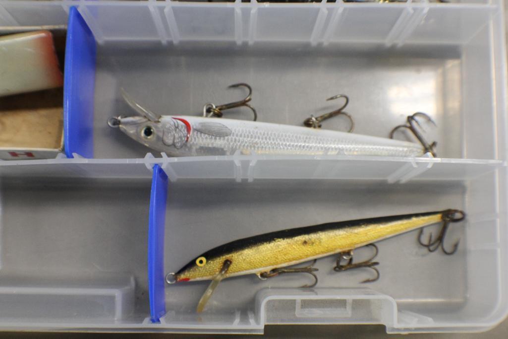 Assorted Lures in Organizers