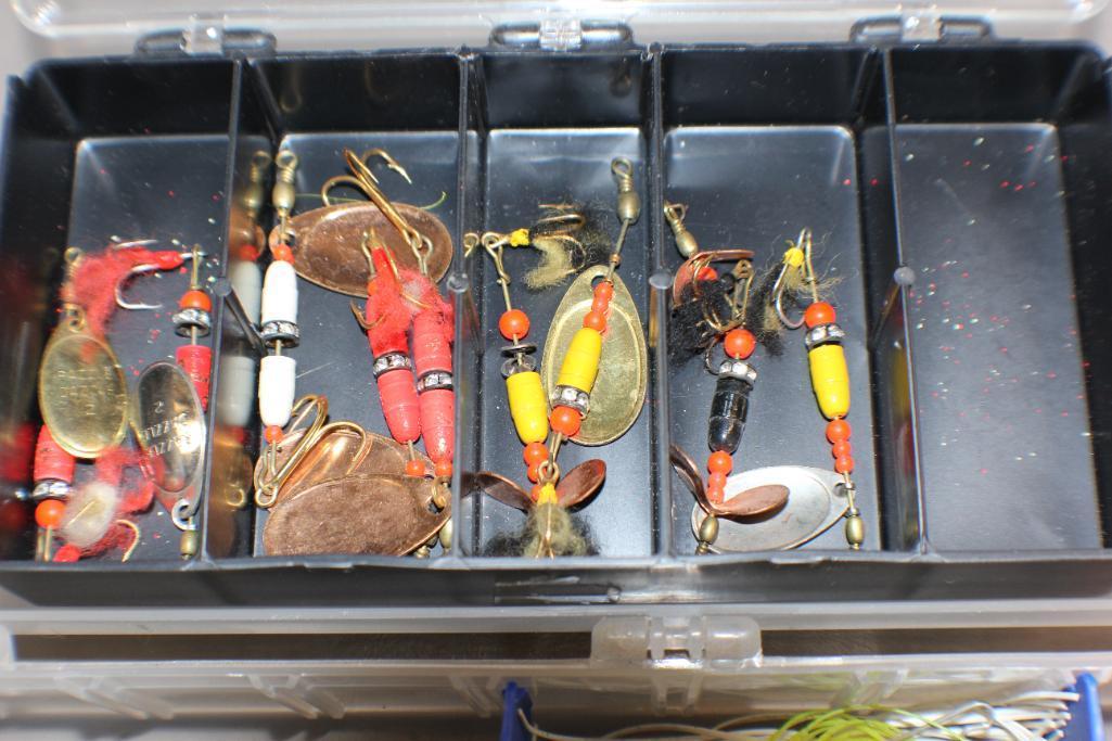 Assorted Lures in Organizers