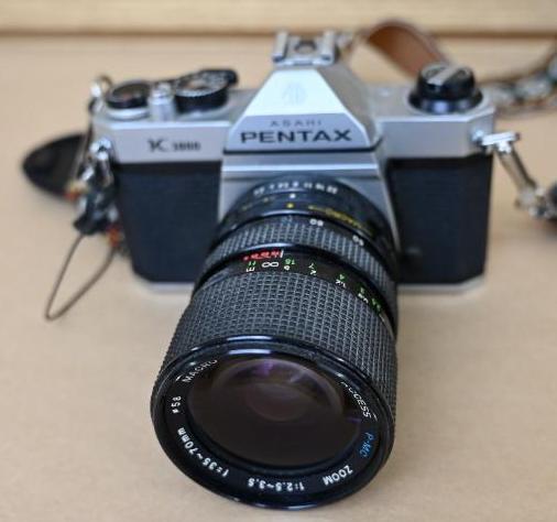 Asashi Pentax K1000 Camera with 35-700mm Access Lens