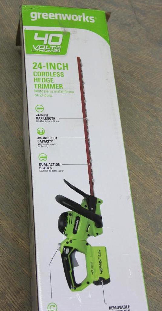 Green Works 40V Lithium 24" Cordless Hedge Trimmer