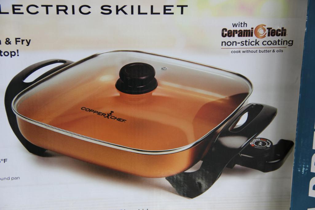 Copper Chef Electric Skillet and Faberware 3-in-1 Grill