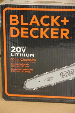 Black and Decker 20V 10" Chainsaw