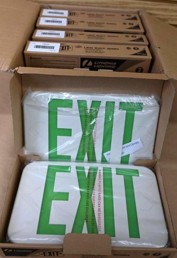 Five New Lithium Lighting LED Exit Signs